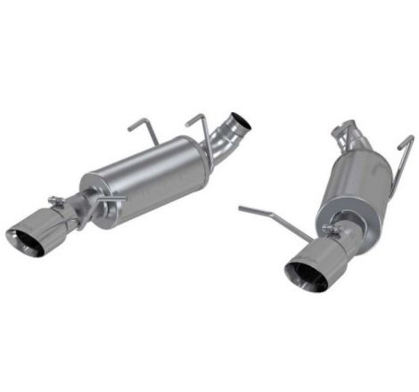 MBRP 11-14 Ford Mustang V6 3in. Dual Muffler Axle Back Split Rear Exhaust System AL