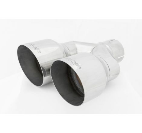 MBRP Universal T304 SS Dual Tip 4in OD/2.5in Inlet