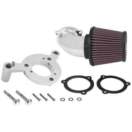 K&N 01-15 Harley-Davidson Touring 96 / 103 / 08-15 Bright Aircharger Performance Intake