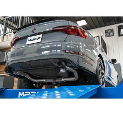 MBRP 19-21 VW Jetta GLI T304 SS 3in Cat-Back Dual Split Rear Exit Exhaust - Carbon Fiber Tips