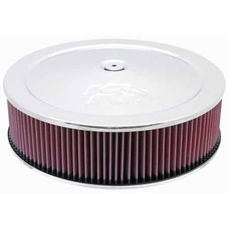 K&N Round Air Filter Assembly 14in. ID / 4..12in. Height / 5.125in. Neck Flange / 7/8in. Drop Ba