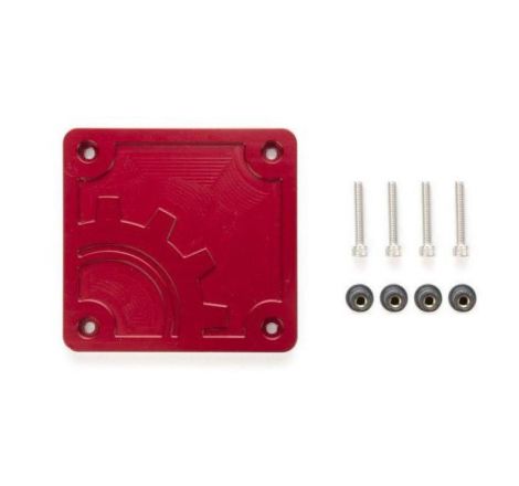 BuiltRight Industries 2020 Jeep Gladiator Bed Plug Plate Cover (Alum) - Red