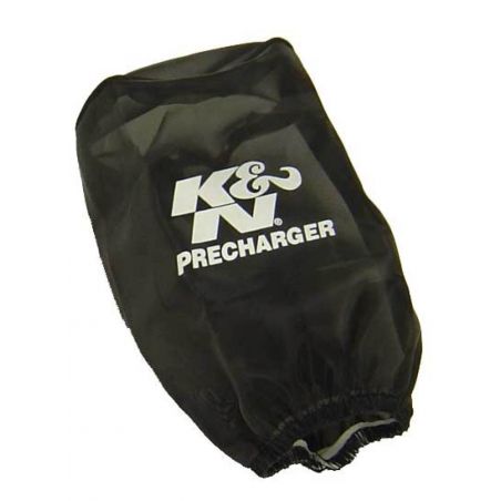 K&N Precharger Air Filter Wrap - Round Straight - Black - 3.5in ID x 6in H