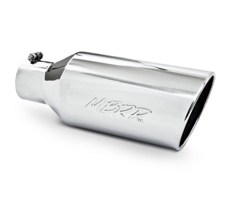 MBRP Universal Tip 7inch O.D. Rolled End 4inch inlet 18inch length - T304 (SINGLE TIP)