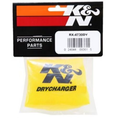 K&N Drycharger Air Filter Wrap Yellow for RX-4730