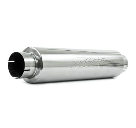 MBRP Universal Quiet Tone Muffler 4in Inlet/Outlet 24in Body 6in Dia 30in Overall T304