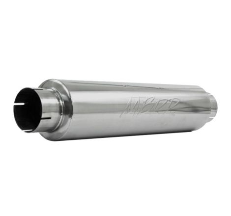 MBRP Universal Quiet Tone Muffler 4in Inlet/Outlet 24in Body 6in Dia 30in Overall T304