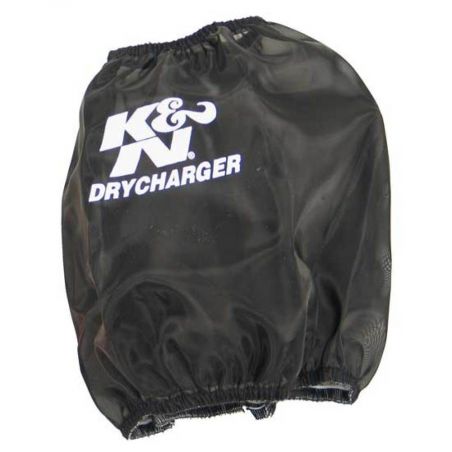 K&N Drycharger Round Tapered Air Filter Wrap - Black Open Top 7.5in Base ID / 4.5in Top ID / 6.5in H