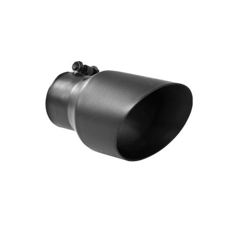 MBRP Universal Tip 4.5in OD 3in Inlet 8in Length Dual Walled Angled Exhaust Tip - Black