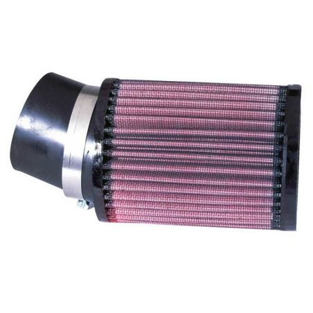 K&N Filter Universal Rubber Round Straight Filter 20 Deg Angled 2-7/16in Flange 3-3/4in OD 5in H