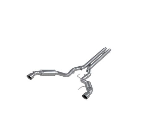 MBRP 15-17 Ford Mustang GT 5.0 3in Cat Back Dual Split Rear Race Version 4.5in Tips - Aluminized