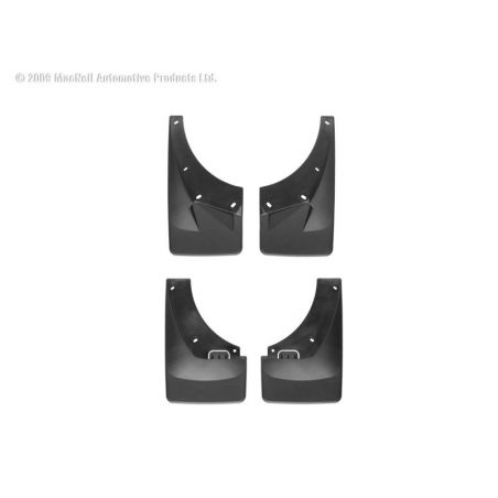 WeatherTech 07+ Chevrolet Avalanche No Drill Mudflaps - Black