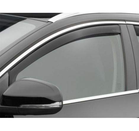 WeatherTech 11+ Volvo S60 Front Side Window Deflectors - Dark Smoke