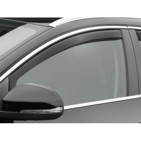 WeatherTech 11+ Volvo S60 Front Side Window Deflectors - Dark Smoke