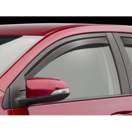 WeatherTech 14+ Toyota Corolla Front Side Window Deflectors - Dark Smoke