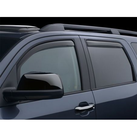 WeatherTech 08+ Toyota Sequoia Front and Rear Side Window Deflectors - Dark Smoke