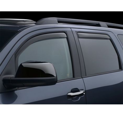 WeatherTech 08+ Toyota Sequoia Front and Rear Side Window Deflectors - Dark Smoke