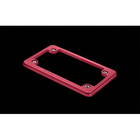 WeatherTech Motorcycle Billet Plate Frames - Red