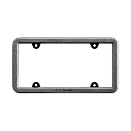 WeatherTech BumpFrame Black Satin Textured Finish License Plate Frame