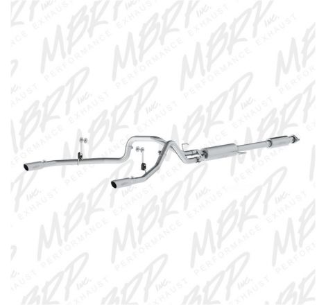 MBRP 2015 Ford F-150 5.0L 3in Cat Back Dual Split Rear Exit AL Exhaust System