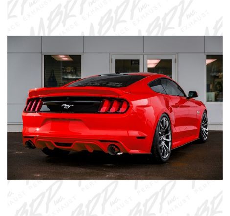 MBRP 15-18 Ford Mustang EcoBoost 2.3L Alum 3in Cat Back Dual Split Rear Exit (Street Version)