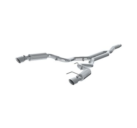 MBRP 15-19 Ford Mustang EcoBoost 2.3L Alum 3in Cat Back Dual Split Rear Exit (Race Version)