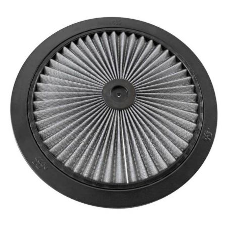 K&N X-Stream Top Filter 14in OD Black Round Lid