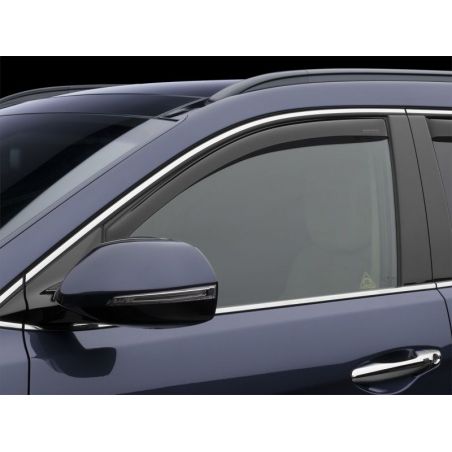 WeatherTech 13+ Hyundai Santa Fe Front Side Window Deflectors - Dark Smoke