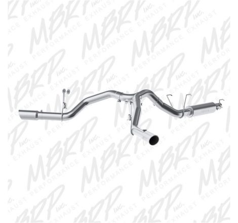 MBRP 14-16 Ram 2500 6.4L 4in AL Dual Side Split Outlet Cat Back Exhaust