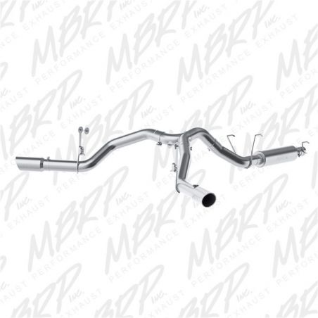 MBRP 14-16 Ram 2500 6.4L 4in AL Dual Side Split Outlet Cat Back Exhaust