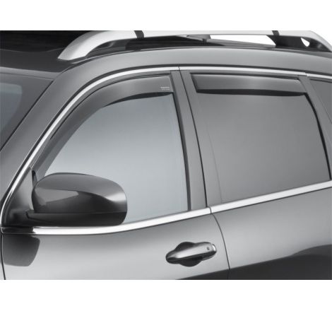 WeatherTech 14+ Jeep Cherokee Front and Rear Side Window Deflectors - Dark Smoke