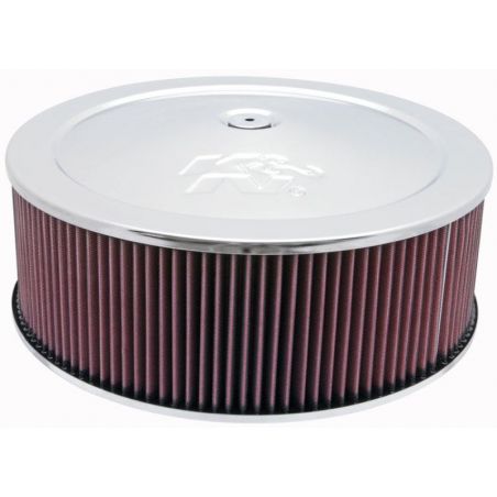 K&N Round Air Filter Assembly 5.25in ID / 5in Height / 5.125in Neck Flange / 1 1/4in Drop Base