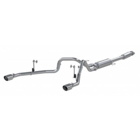 MBRP 2021+ F-150 2.7L/ 3.5L Ecoboost, 5.0L 3in Cat Back 2.5in Dual Split Rear - Aluminized Steel