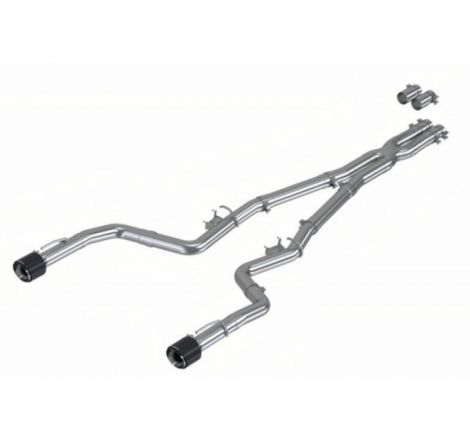 MBRP 17-21 Charger 5.7L/6.2L/6.4L 3in Race Profile Cat-Back w/Dual Carbon Fiber Tips T304 SS Exhaust