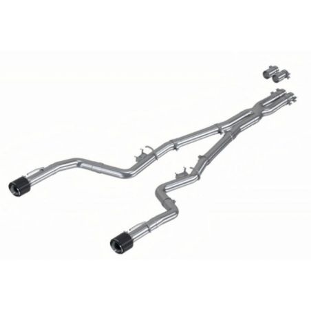 MBRP 17-21 Charger 5.7L/6.2L/6.4L 3in Race Profile Cat-Back w/Dual Carbon Fiber Tips T304 SS Exhaust