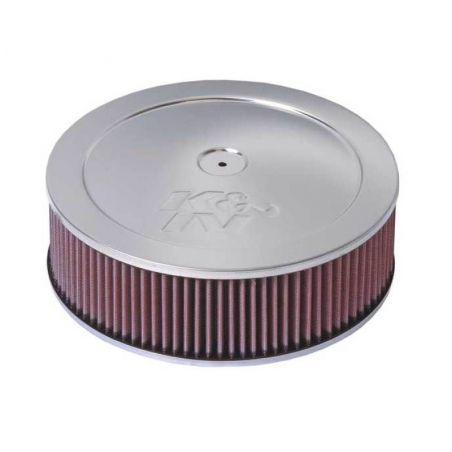 K&N Custom Round Filter 5-1/8in FLG / 11in Dia / 4-3/4in H w/VENT