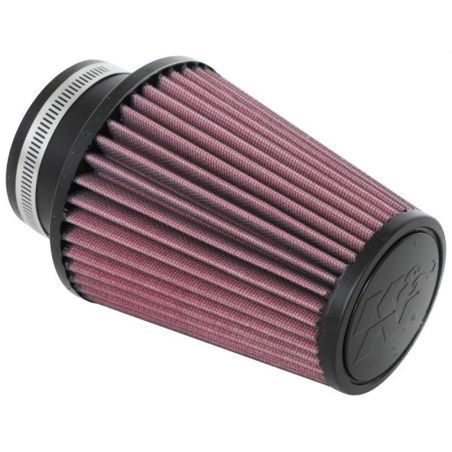 K&N Universal Clamp-On Air Filter 3in Flange ID x 5in Base OD x 3.5in Top OD x 6in Height