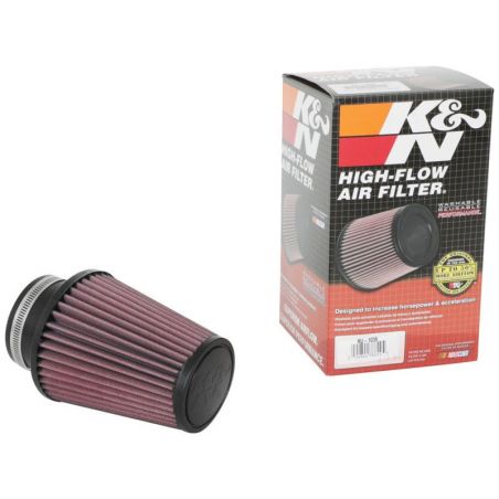 K&N Universal Clamp-On Air Filter 3in Flange ID x 5in Base OD x 3.5in Top OD x 6in Height