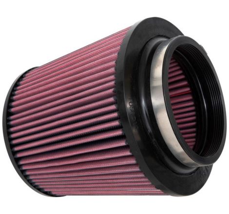 K&N Universal Clamp-On Air Filter 5in Flange ID x 8in Base OD x 6.625in Top OD x 8.625in Height