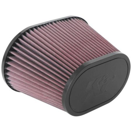 K&N Universal Clamp-On Air Filter 3.5in Flg ID x 8.5x5.25in B OD x 6.25x4in T OD x 5.5in H