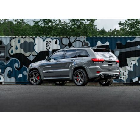 MBRP 2012+ Jeep Grand Cherokee SRT 6.4L 3in Dual Rear Exit Aluminized Catback Exhaust - T304 Tips