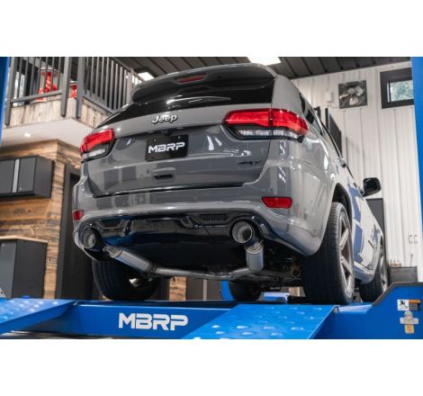 MBRP 2012+ Jeep Grand Cherokee SRT 6.4L 3in Dual Rear Exit T304SS Catback Exhaust - CF Tips