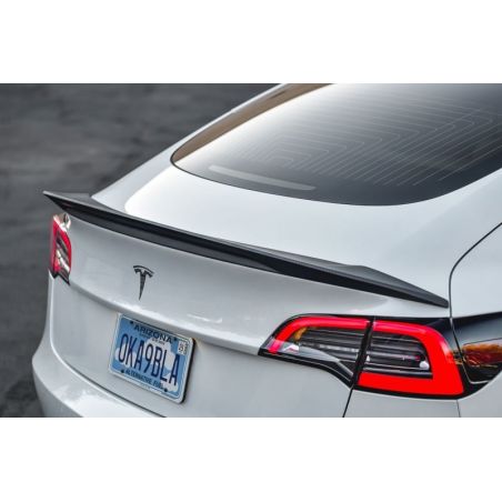 VR Aero 2018+ Tesla Model 3Matte Carbon Fiber Trunk Spoiler