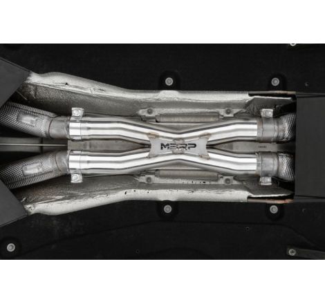 MBRP 12-21 Ferrari 812SF/812GTS/F12 6.3L/ 6.5L 3in Resonator Delete X-Pipe - T304