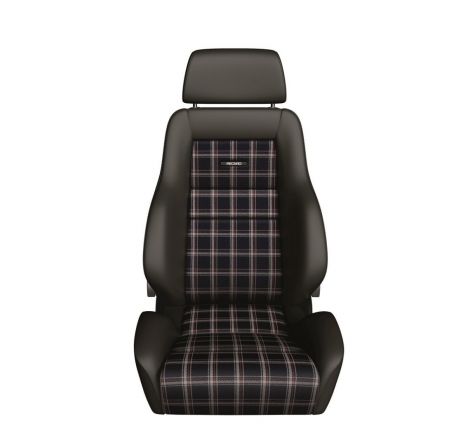 Recaro Classic LS Seat - Black Leather/Classic Checkered Fabric