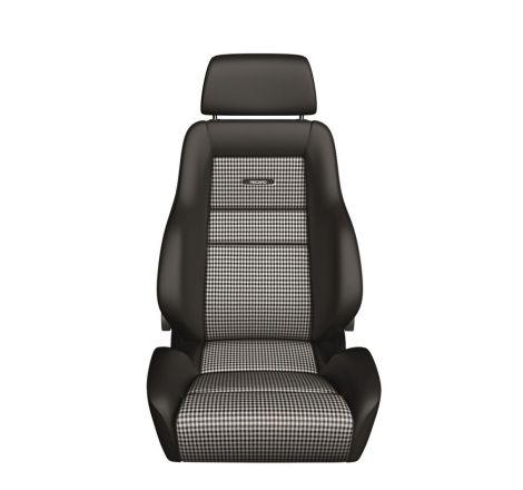 Recaro Classic LS Seat - Black Leather/Pepita Fabric