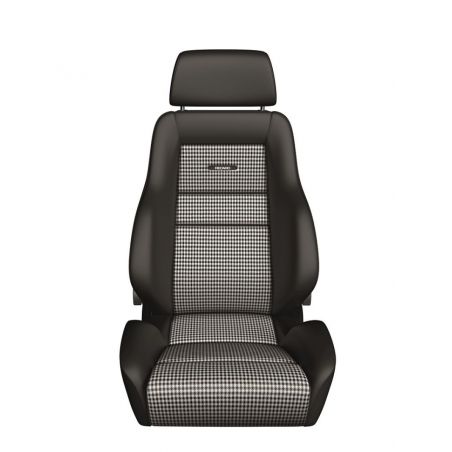 Recaro Classic LS Seat - Black Leather/Pepita Fabric