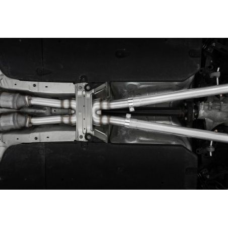 MBRP 2022 Kia Stinger 3.3L T304 SS Cat-Back Exhaust- Dual Split Rear Quad Outlet Uses Factory Bezels