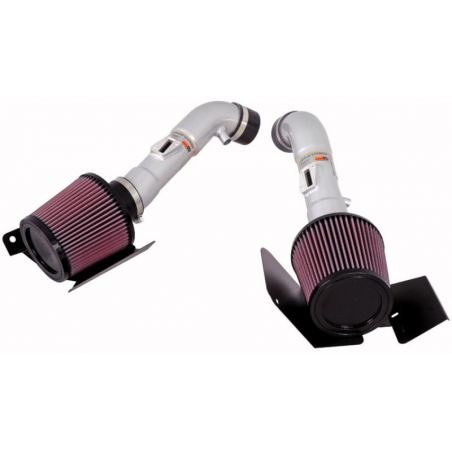 K&N 07-08 350z Dual Silver Typhoon Short Ram Intake