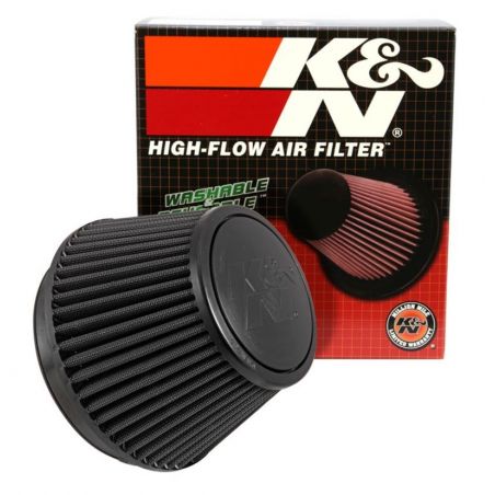 K&N Universal Rubber Filter Round Tapered 6in Flange ID x 7.5in Base OD x 5.25in Top OD x 6.75in H